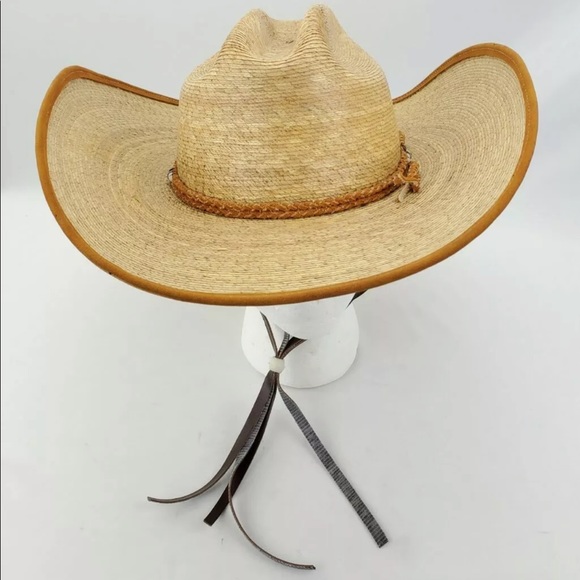 Vtg Fidepal Cattleman Sombrero Straw 